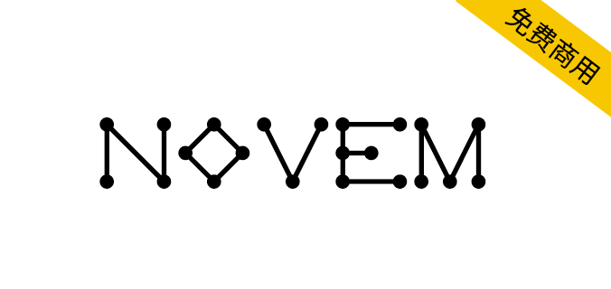 【Novem】免费英文字体，含568个字形，支持 38 种语言