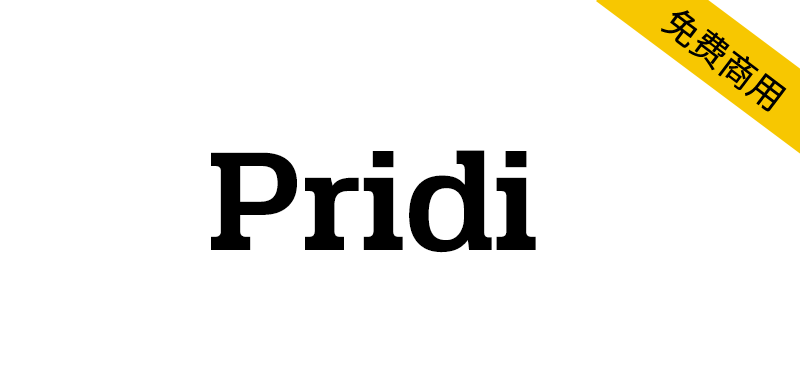 【Pridi】一种粗体衬线拉丁文和循环泰文字体
